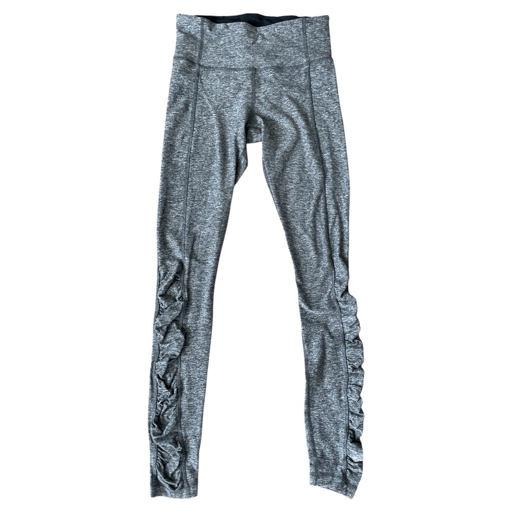 lululemon athletica Gray Leggings with Ruched Detail